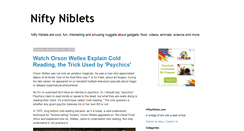 Desktop Screenshot of niftyniblets.com
